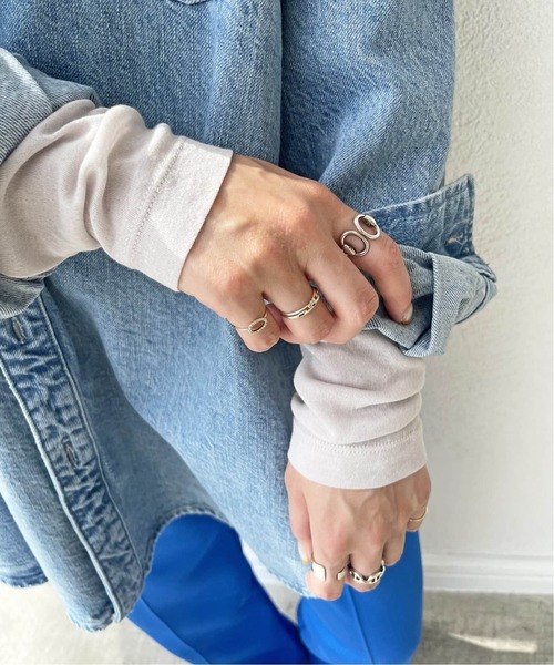 Spick & Span(スピックアンドスパン)の「≪追加2≫シアーボートネックプルオーバー(Tシャツ/カットソー・レディース・ホワイト/チャコールグレー/ライトグレー・FREE)」の16枚目の写真