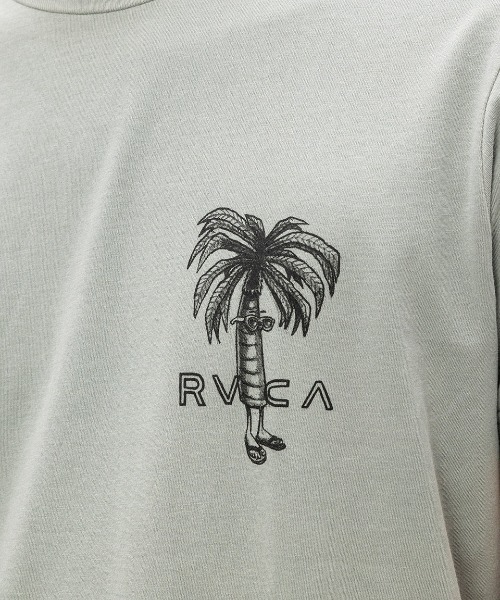 RVCA(ルーカ)の「RVCA メンズ POMMIER PALMS SS Tシャツ/ルーカバックプリントクルーネック半袖Tシャツ(Tシャツ/カットソー・メンズ・グレー系その他/パープル系その他・LARGE/SMALL/MEDIUM/X-LARGE)」の5枚目の写真