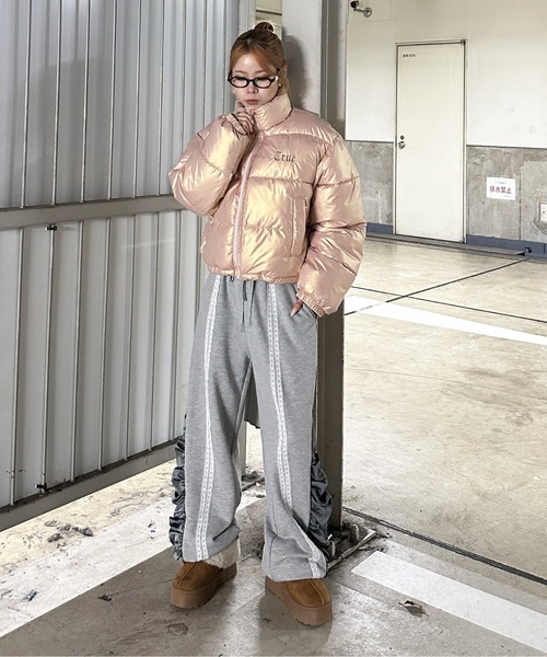 sedacle girl(セダクルガール)の「サイド切り替えレーススウェットパンツ(スウェットパンツ・レディース・グレー/ブラック・FREE)」の11枚目の写真