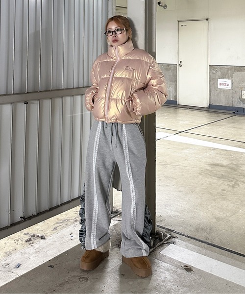 sedacle girl(セダクルガール)の「サイド切り替えレーススウェットパンツ(スウェットパンツ・レディース・グレー/ブラック・FREE)」の12枚目の写真