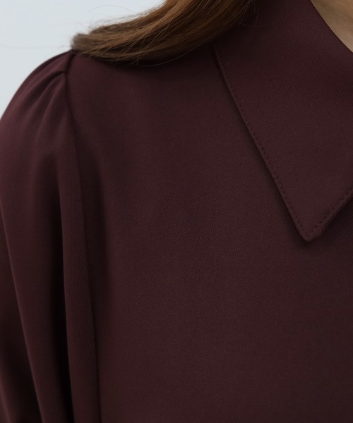 ASTORIA ODIER(アストリアオディール)の「コルセットシャツワンピース(ワンピース・レディース・カーキ/ワイン/グレー・SMALL/MEDIUM/LARGE)」の4枚目の写真