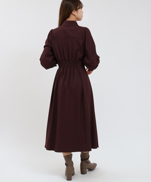 ASTORIA ODIER(アストリアオディール)の「コルセットシャツワンピース(ワンピース・レディース・カーキ/ワイン/グレー・SMALL/MEDIUM/LARGE)」の8枚目の写真