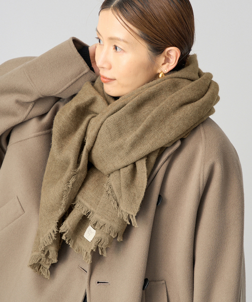 IENA(イエナ)の「NIMNIMDUAI/ニムニムデュアイ YAK COTTON ストール(ストール/ショール・レディース・ウッド/チャコールグレー・FREE)」の2枚目の写真