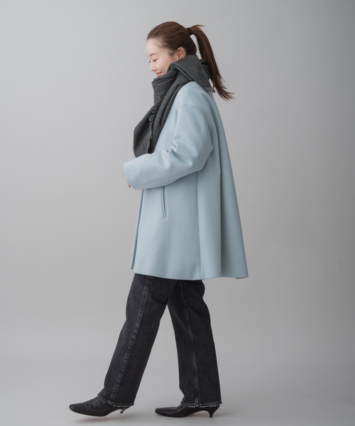 IENA(イエナ)の「NIMNIMDUAI/ニムニムデュアイ YAK COTTON ストール(ストール/ショール・レディース・ウッド/チャコールグレー・FREE)」の7枚目の写真
