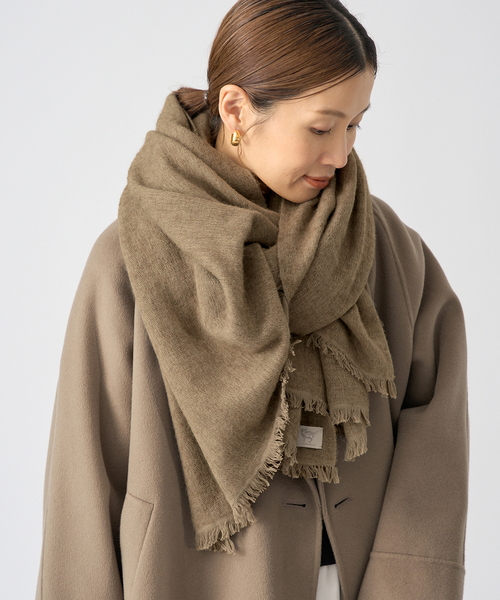 IENA(イエナ)の「NIMNIMDUAI/ニムニムデュアイ YAK COTTON ストール(ストール/ショール・レディース・ウッド/チャコールグレー・FREE)」の12枚目の写真