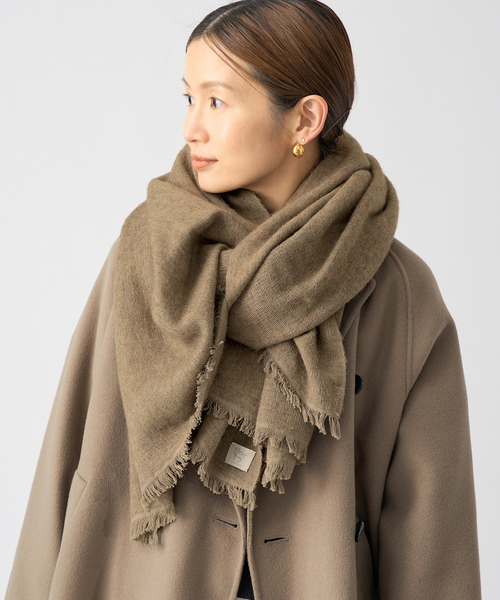 IENA(イエナ)の「NIMNIMDUAI/ニムニムデュアイ YAK COTTON ストール(ストール/ショール・レディース・ウッド/チャコールグレー・FREE)」の15枚目の写真