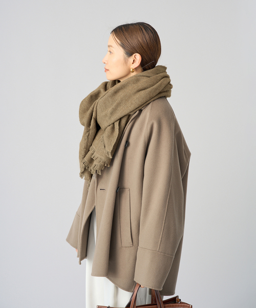 IENA(イエナ)の「NIMNIMDUAI/ニムニムデュアイ YAK COTTON ストール(ストール/ショール・レディース・ウッド/チャコールグレー・FREE)」の18枚目の写真