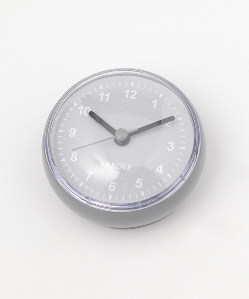 LAKOLE(ラコレ)の「【ガラスや鏡に吸着する】防滴時計 / 150064(掛け時計・レディース・ホワイト/グレー・FREE)」の21枚目の写真