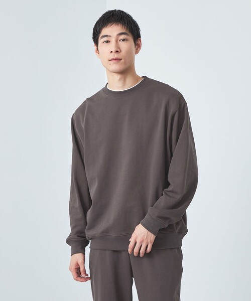 green label relaxing(グリーンレーベルリラクシング)の「クリア スウェット クルーネック カットソー(Tシャツ/カットソー・メンズ・ブラック/ライトグレー/ダークグレー・L/S/M/XL)」の3枚目の写真