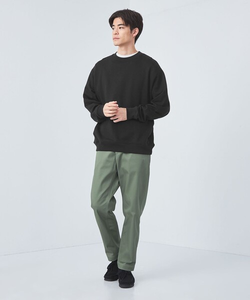 green label relaxing(グリーンレーベルリラクシング)の「クリア スウェット クルーネック カットソー(Tシャツ/カットソー・メンズ・ブラック/ライトグレー/ダークグレー・L/S/M/XL)」の5枚目の写真