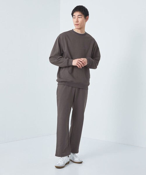 green label relaxing(グリーンレーベルリラクシング)の「クリア スウェット クルーネック カットソー(Tシャツ/カットソー・メンズ・ブラック/ライトグレー/ダークグレー・L/S/M/XL)」の6枚目の写真