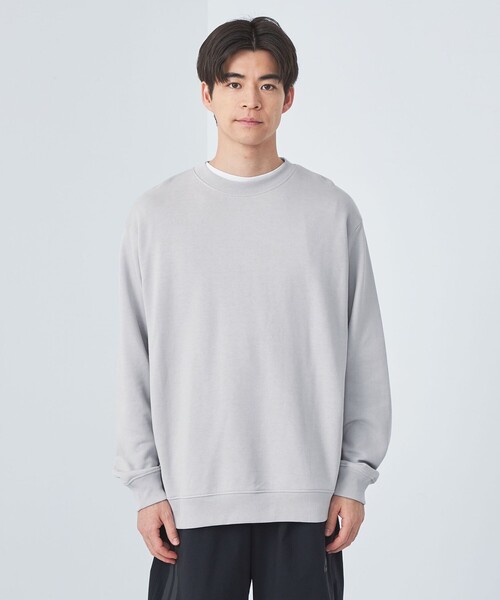 green label relaxing(グリーンレーベルリラクシング)の「クリア スウェット クルーネック カットソー(Tシャツ/カットソー・メンズ・ブラック/ライトグレー/ダークグレー・L/S/M/XL)」の7枚目の写真