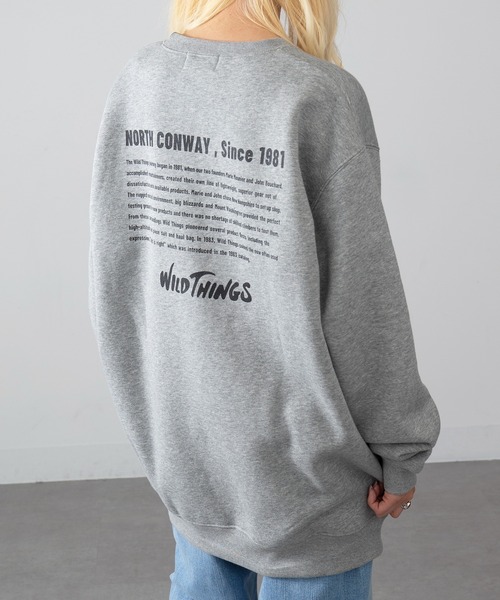 WILD THINGS(ワイルドシングス)の「【WILD THINGS】ヒストリーバックプリントトスウェット(スウェット・メンズ・グレー/ホワイト/ブラック/グレー系その他2/ネイビー・XL/L/M)」の4枚目の写真