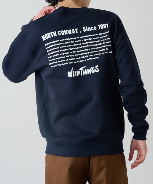 WILD THINGS(ワイルドシングス)の「【WILD THINGS】ヒストリーバックプリントトスウェット(スウェット・メンズ・グレー/ホワイト/ブラック/グレー系その他2/ネイビー・XL/L/M)」の9枚目の写真