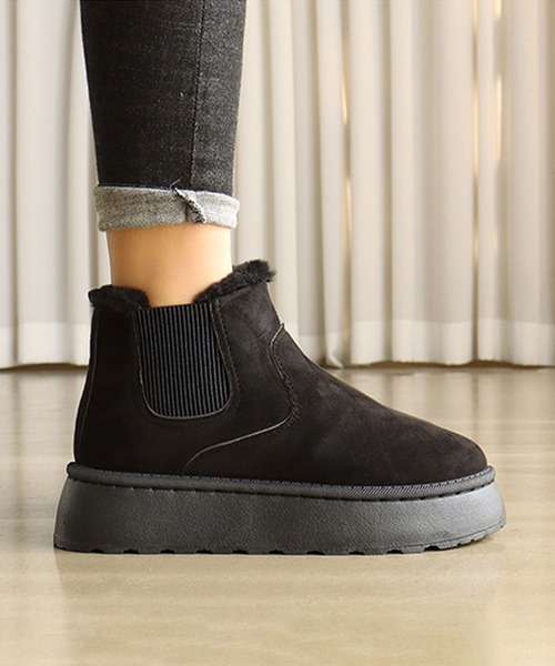 shoes365(シューズスリーシックスファイヴ)の「【shoes365】サイドゴアスノーブーツ (AW)(ブーツ・レディース・ブラック/ホワイト/ブラウン・23.0cm/23.5cm/24.0cm/24.5cm/25.0cm/25.5cm)」の9枚目の写真