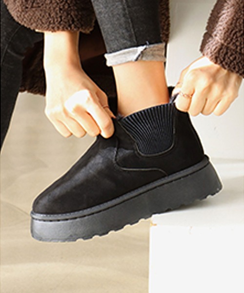shoes365(シューズスリーシックスファイヴ)の「【shoes365】サイドゴアスノーブーツ (AW)(ブーツ・レディース・ブラック/ホワイト/ブラウン・23.0cm/23.5cm/24.0cm/24.5cm/25.0cm/25.5cm)」の10枚目の写真