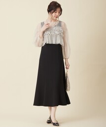 【Lily Calin】チュールフリルトップス×ドレスセット