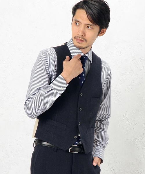 green label relaxing（グリーンレーベルリラクシング）の「[ウィリアム ブリス] William Bliss TWD ベスト◆（ベスト・メンズ・グレー/ダークブラウン/ネイビー・48/50/44/42/46）」の3枚目の写真