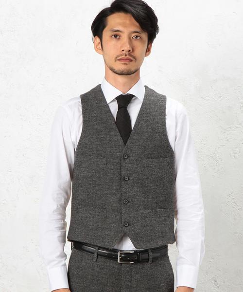 green label relaxing（グリーンレーベルリラクシング）の「[ウィリアム ブリス] William Bliss TWD ベスト◆（ベスト・メンズ・グレー/ダークブラウン/ネイビー・48/50/44/42/46）」の20枚目の写真