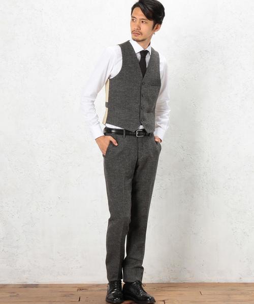 green label relaxing（グリーンレーベルリラクシング）の「[ウィリアム ブリス] William Bliss TWD ベスト◆（ベスト・メンズ・グレー/ダークブラウン/ネイビー・48/50/44/42/46）」の13枚目の写真