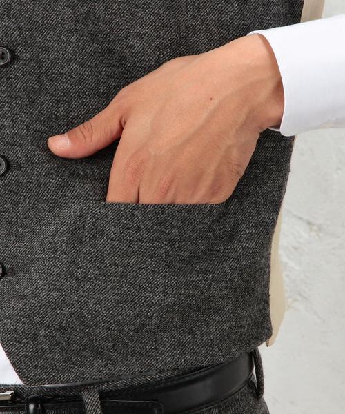 green label relaxing（グリーンレーベルリラクシング）の「[ウィリアム ブリス] William Bliss TWD ベスト◆（ベスト・メンズ・グレー/ダークブラウン/ネイビー・48/50/44/42/46）」の16枚目の写真