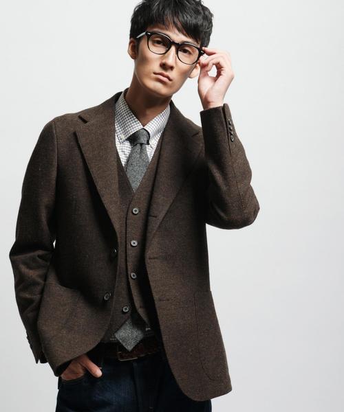 green label relaxing（グリーンレーベルリラクシング）の「[ウィリアム ブリス] William Bliss TWD ベスト◆（ベスト・メンズ・グレー/ダークブラウン/ネイビー・48/50/44/42/46）」の22枚目の写真