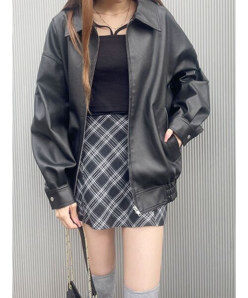 EVRIS(エヴリス)の「チェックミニスカート(スカート・レディース・ネイビー/ブラック・MEDIUM/SMALL)」の13枚目の写真