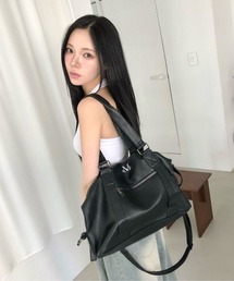 at12:03（アットイチニーゼロサン）の「MUCENT(ムセント)/ブランド直輸入正規品 大容量 A4サイズ PC収納可能 2WAY ショルダーバッグ トートバッグ/PRIME WRINKLE LEATHER TOTE BAG（ショルダーバッグ）」