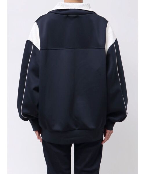 CALNAMUR（カルナムール）の「LACE BLOCKING BIG TRACK BLOUSON/レースブロッキングトラックブルゾン（ブルゾン・レディース・ホワイト/ネイビー・FREE）」の15枚目の写真