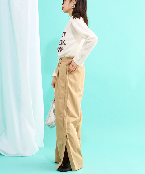 CIAOPANIC TYPY（チャオパニックティピー）の「【2025年S/S新作】梨地シアーアソートロゴTee（Tシャツ/カットソー・レディース・ホワイト/ブラック系その他2/ホワイト系その他/ブラック/チャコールグレー/ホワイト系その他3・ONE SIZE）」の12枚目の写真