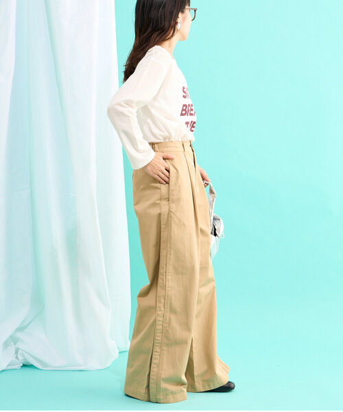 CIAOPANIC TYPY（チャオパニックティピー）の「【2025年S/S新作】梨地シアーアソートロゴTee（Tシャツ/カットソー・レディース・ホワイト/ブラック系その他2/ホワイト系その他/ブラック/チャコールグレー/ホワイト系その他3・ONE SIZE）」の14枚目の写真