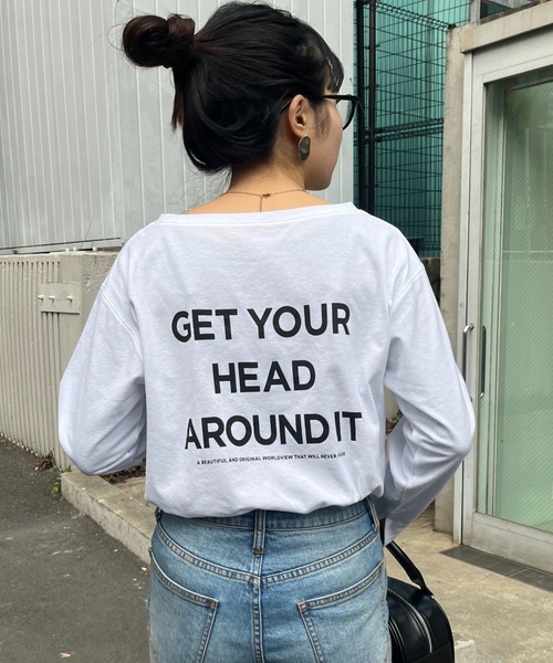 CIAOPANIC TYPY（チャオパニックティピー）の「【2025年S/S新作】梨地シアーアソートロゴTee（Tシャツ/カットソー・レディース・ホワイト/ブラック系その他2/ホワイト系その他/ブラック/チャコールグレー/ホワイト系その他3・ONE SIZE）」の3枚目の写真