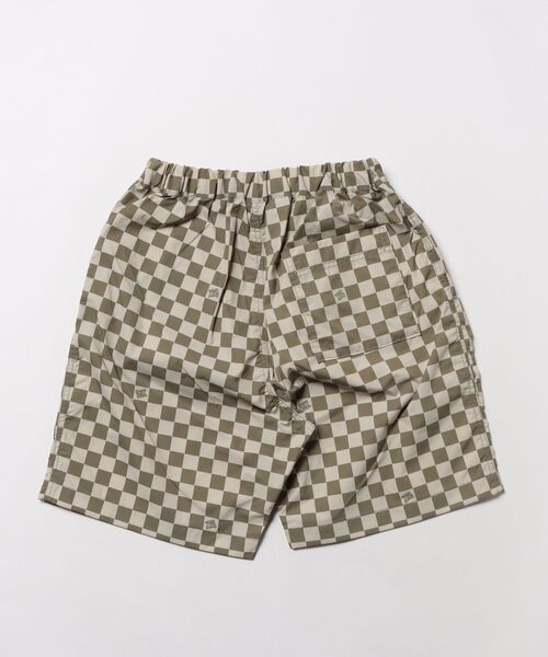 GROOVY COLORS（グルービーカラーズ）の「Checkered Flag Shorts（その他パンツ・キッズ・カーキ・130）」の2枚目の写真