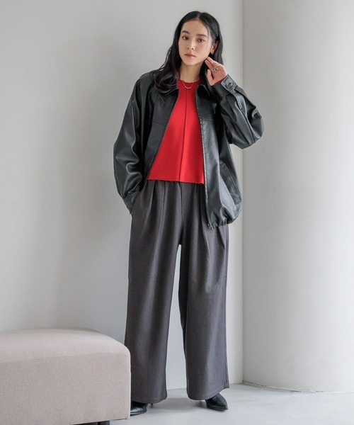 レザードロストZIPブルゾン 289011（ブルゾン）｜LOWRYS FARM