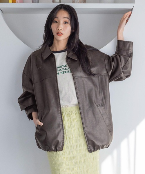 レザードロストZIPブルゾン 289011（ブルゾン）｜LOWRYS FARM