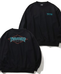 【THRASHER/スラッシャー】裏毛 アートワークデザイン オーバーサイズ クルーネックスウェット