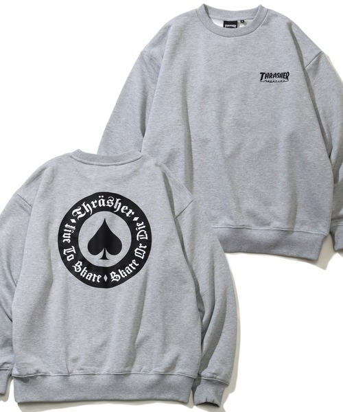 THRASHER(スラッシャー)の「【THRASHER/スラッシャー】裏毛 アートワークデザイン オーバーサイズ クルーネックスウェット(スウェット・メンズ・グレー系その他2/グレー系その他3/ブラック系その他2/ブラック系その他3/ホワイト系その他2/ホワイト系その他3/ブラック系その他/グレー系その他/ホワイト系その他/グレー系その他5/グレー系その他4/ブラック系その他4/ブラック系その他5/ホワイト系その他4/ホワイト系その他5・M/L/XL)」の14枚目の写真
