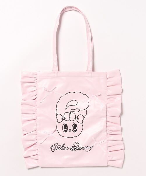 SPINNS（スピンズ）の「【入荷禁止】『エスターバニー×SPINNS』 フリルトートバッグ（トートバッグ・レディース・ピンク/シルバー・ONESIZE）」の7枚目の写真