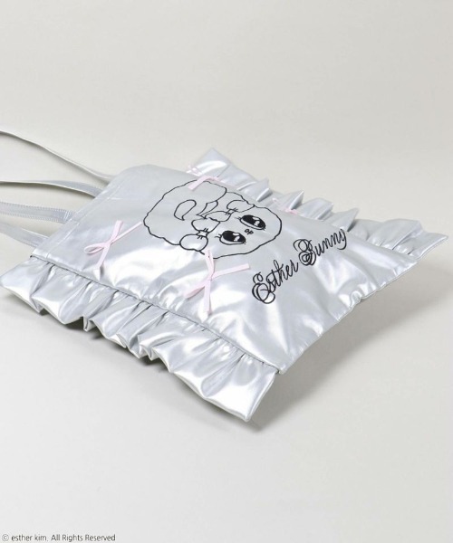 SPINNS（スピンズ）の「【入荷禁止】『エスターバニー×SPINNS』 フリルトートバッグ（トートバッグ・レディース・ピンク/シルバー・ONESIZE）」の16枚目の写真
