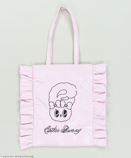 SPINNS（スピンズ）の「【入荷禁止】『エスターバニー×SPINNS』 フリルトートバッグ（トートバッグ・レディース・ピンク/シルバー・ONESIZE）」の13枚目の写真