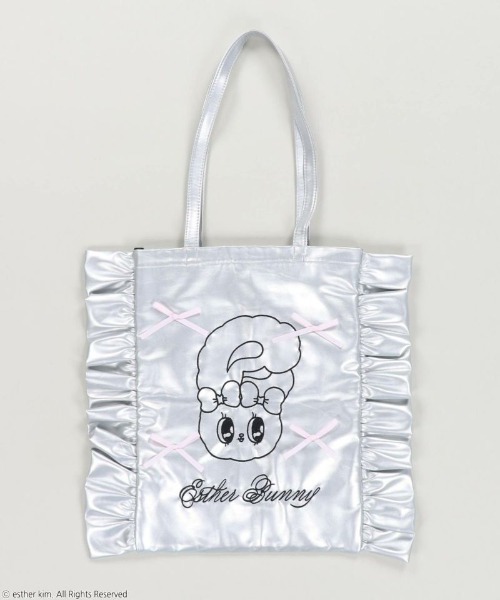 SPINNS（スピンズ）の「【入荷禁止】『エスターバニー×SPINNS』 フリルトートバッグ（トートバッグ・レディース・ピンク/シルバー・ONESIZE）」の14枚目の写真