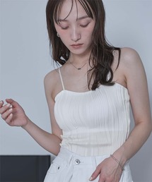 miette | カップ付きウェーブラインキャミソール(キャミソール)