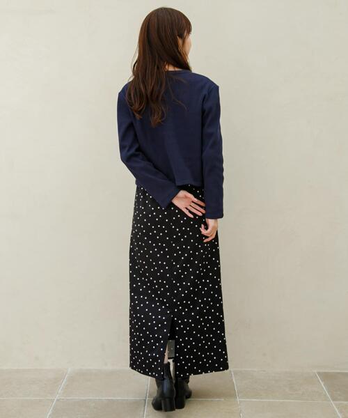 URBAN RESEARCH Sonny Label(アーバンリサーチサニーレーベル)の「ドットアソートストレートスカート(スカート・レディース・チャコールグレー/アイボリー/ドット・FREE)」の10枚目の写真