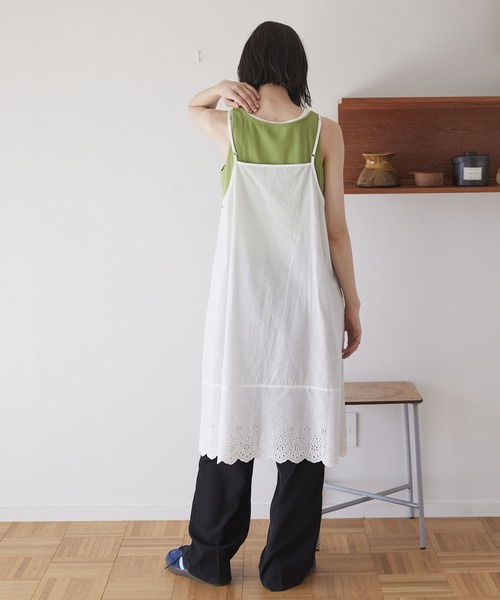 Unblend(アンブレンド)の「【Unblend】スカラップレース & タックデザイン キャミチュニック(チュニック・レディース・ホワイト系/ホワイト系1・FREE)」の11枚目の写真
