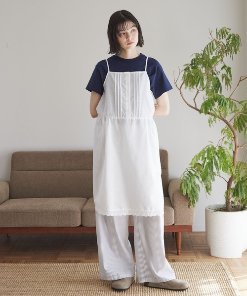 Unblend】スカラップレース ＆ タックデザイン キャミチュニック