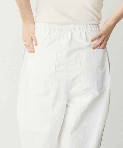 hunch（ハンチ）の「【撥水加工】グログラン タックパンツ（その他パンツ・レディース・ベージュ/ホワイト/ダークネイビー・FREE）」の9枚目の写真