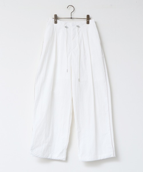 hunch（ハンチ）の「【撥水加工】グログラン タックパンツ（その他パンツ・レディース・ベージュ/ホワイト/ダークネイビー・FREE）」の15枚目の写真
