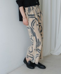 ジオメトリックチュールレイヤードパンツ