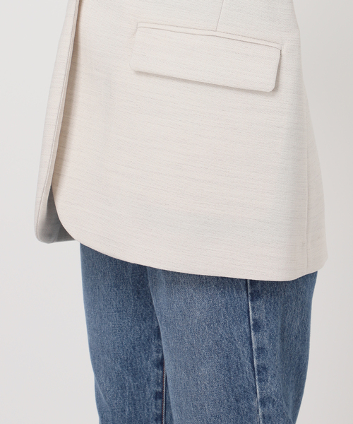 Noble（ノーブル）の「リネンライクVカラージャケット（ノー