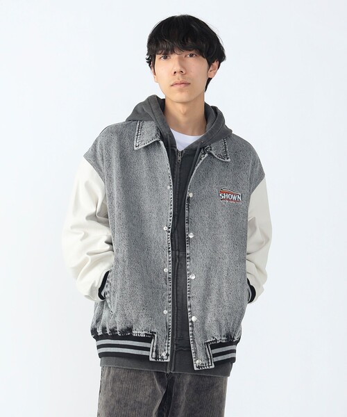 BEAMS HEART（ビームスハート）の「刺繍 デニム コンビ スタジャン（スタジャン・メンズ・ブルー/ブラック・SMALL/MEDIUM/LARGE）」の21枚目の写真